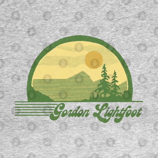 Gordon Lightfoot / Retro Style Country Fan Design by DankFutura